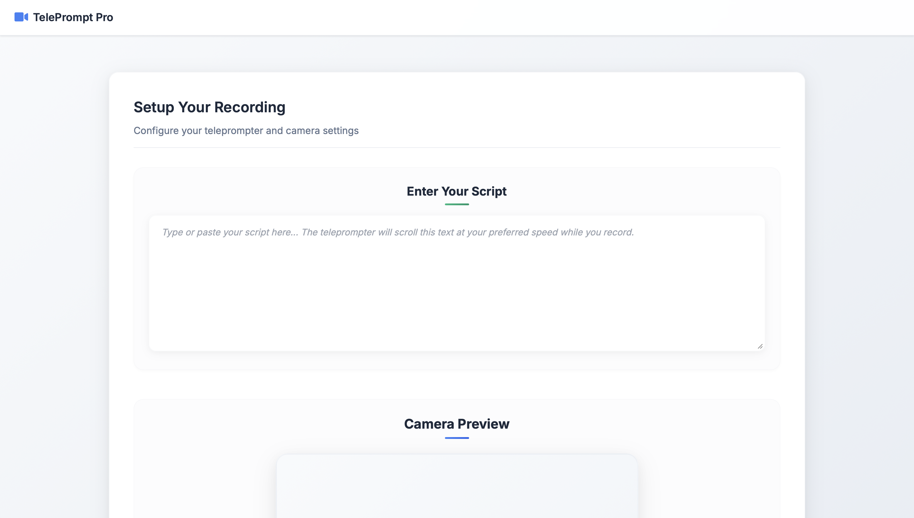 Teleprompter Application
